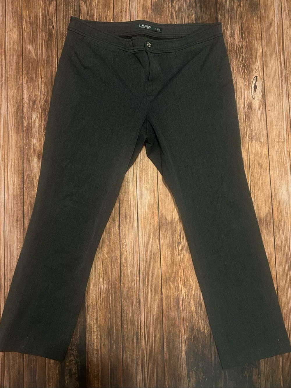 Lauren Ralph Lauren Black Women's Straight-Leg Dress Pants